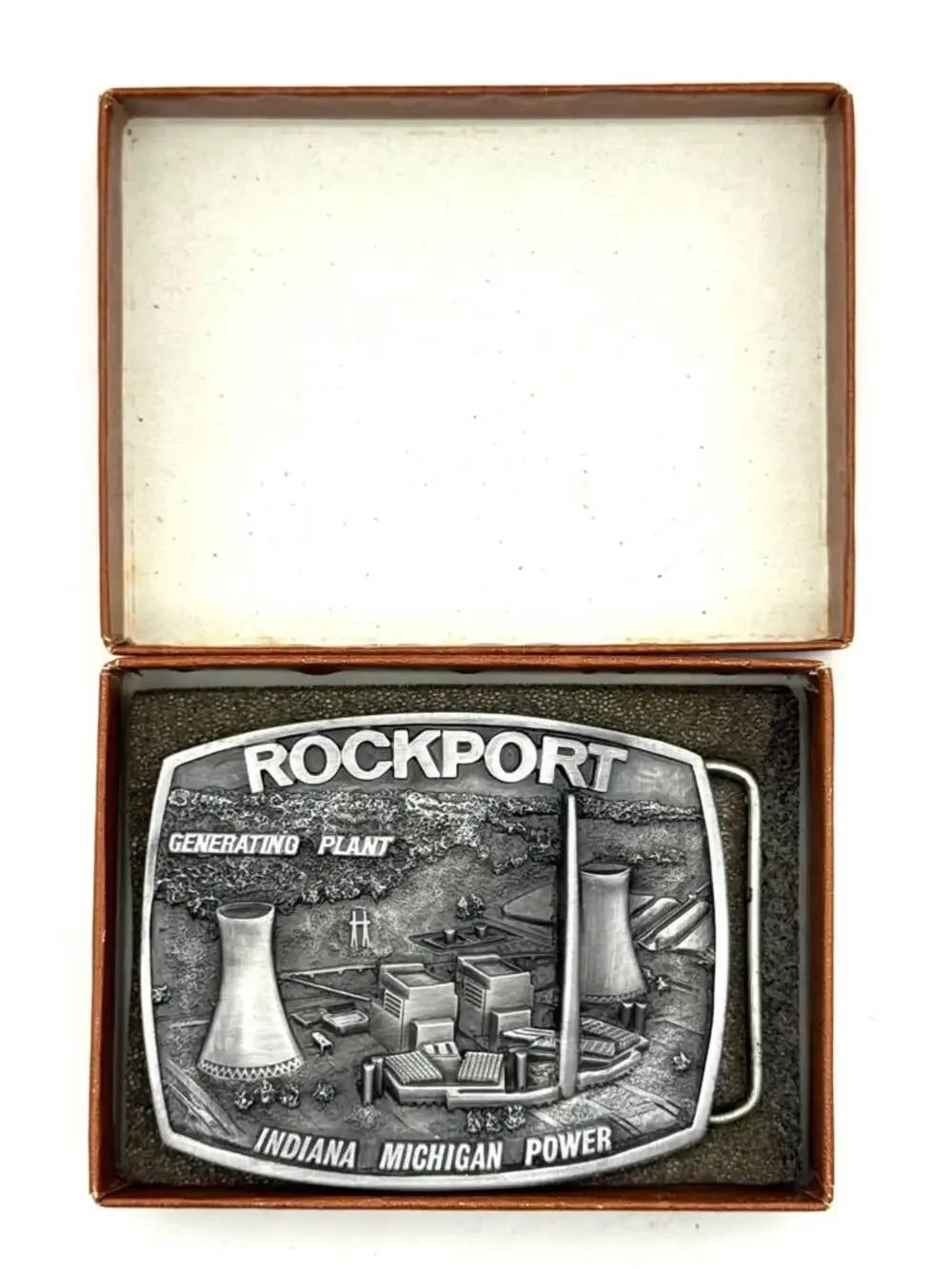 Indiana Michigan Power Rockport Plant Limited Edition No 176 Belt Buckle